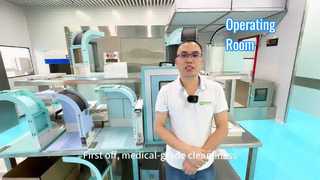 Rumah sakit stainless steel panel dinding modular Quick Install Operating Theater