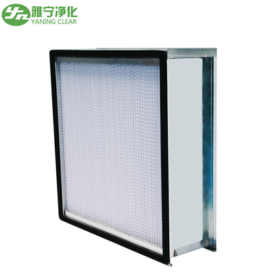 ISO9001 Filter Udara Serat Kaca Media H13 H14 H15 Filter HEPA