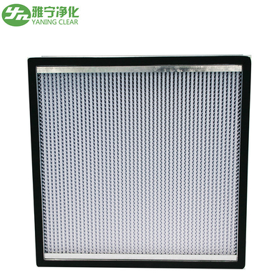 Media Filter Udara Fiberglass Filter HEPA Lipat Dalam Dengan Bingkai SS / Pemisah Aluminium