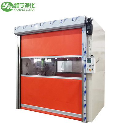 Induksi Otomatis Doorperson Air Shower Room Rapid Rolling Pvc Shutter Door Cargo