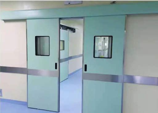 Airtight Single Leaf Automatic Sliding Door Untuk Kamar Bersih Dan Rumah Sakit