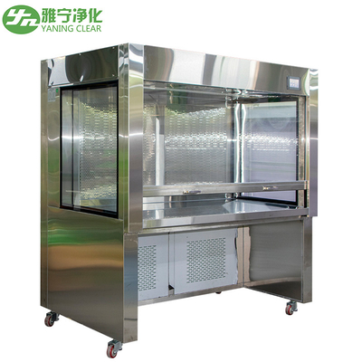 Vertikal Laminar Clean Bench Air Flow Cabinet Clean Room 304SUS H13 / H14 Efisiensi