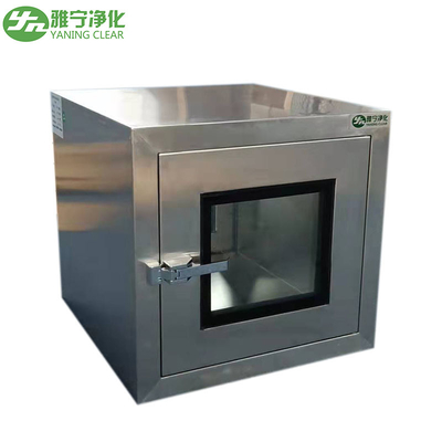 304 stainless steel cleanroom pass box pintu luar / pintu tertanam
