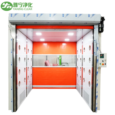 Rolling Door Cargo Air Shower Room Pass Thru Box Untuk Aksesori Kamar Bersih
