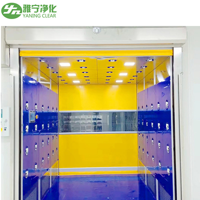 Cargo Air Showers Untuk Kamar Bersih, Pintu Rana Roller Air Shower Dekontaminasi