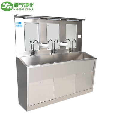 Stainless Steel 304 Rumah Sakit Scrub Sink Kaki Operasi Cuci Tangan Untuk Kamar Bedah