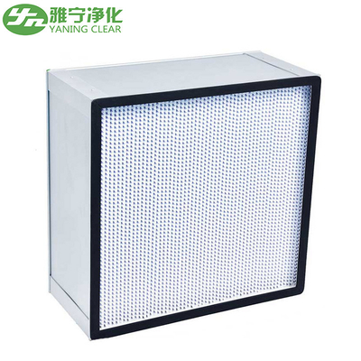 Bingkai Plastik Mini Deep Lipit Hepa Filter Glass Fiber Media Filter Udara Efisiensi Tinggi