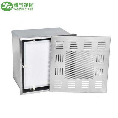 Stainless Steel ULPA Clean Room Hepa Filter Box 660*660*400mm Dimensi Luar