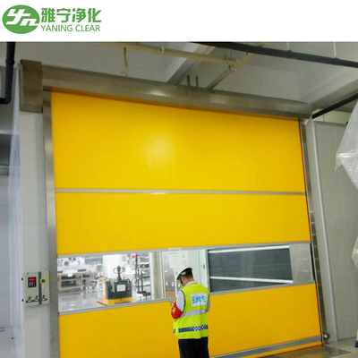 Pancuran Udara Cleanroom Cerdas / Pancuran Udara Kargo Dengan Pintu Rana Cepat Rol Tirai PVC