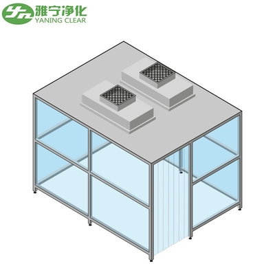 Ruang Bersih yang Disesuaikan Booth Bersih dengan Steel Square Tube dan Filter FFU
