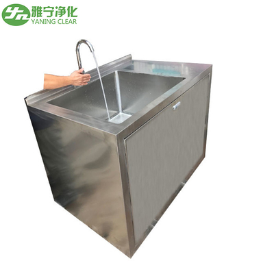 Wastafel Wastafel Tangan Stainless Steel Laboratorium 304 Dengan Faucet Sensor