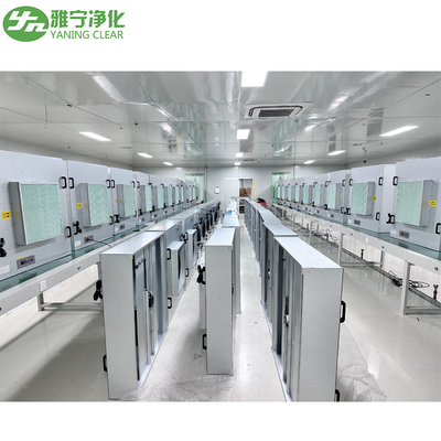 YANING HVAC Debu Dekontaminasi Filtrasi Yang Baik Cleanroom ISO14644 FED 209E Standar Langit-langit FFU Fan Filter Unit
