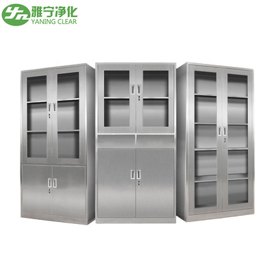Ruang Operasi Kabinet Medis Stainless Steel Dengan Jendela Bening Interlayer Non-Slip