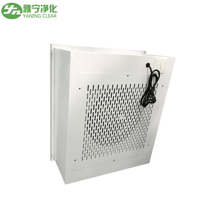 220V 50HZ Clean Room Hepa Filter Box Dengan Draft Fan 1800m³ / H Volume Udara