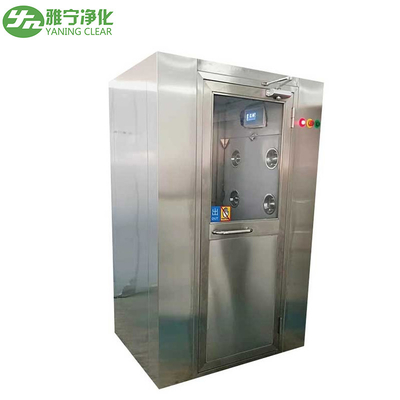 Double Blower Air Shower Membersihkan Filter Udara Ruang Airlock 304 Stainless Steel