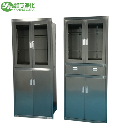 Furnitur Kabinet Medis Stainless Steel Anti Bakteri Untuk Instrumen Bedah