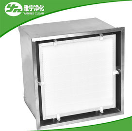 Kotak Terminal Hepa Baja Mantel Bubuk Dengan Pelat Diffuser Halus Dan Filter Hepa Segel Cair