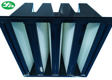 0.5um 60% Efisiensi Tinggi Partikel Filter Udara W Bentuk V Bank Tipe