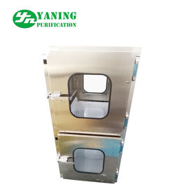 Ukuran Disesuaikan Cleanroom Pass Box Mini Pass Window Dengan Jendela Perspektif