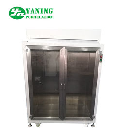 Lemari Penyimpanan Pakaian Mini Laminar Flow Dengan Pintu, SS Clean Room Furniture