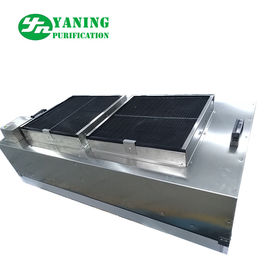 Ffu Cleanroom Stainless Steel, Unit Filter Hepa yang Dipasang di Langit-Langit Dengan Kipas Ganda