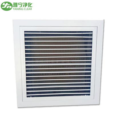Aluminium Alloy Air Filter Grille Air Duct Diffuser Dengan Filter Utama Nylon Mesh