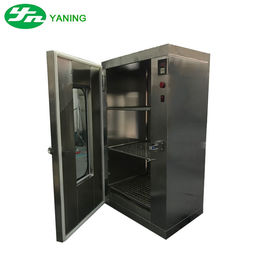Ductless Cleanroom Pass Box Fungsi Sterilisasi / Pengeringan Suhu Tinggi