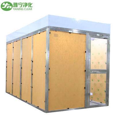 Baja tahan karat 304 Cleanroom Booth dengan H14 Hepa Filter dan Struktur Modular yang dapat disesuaikan