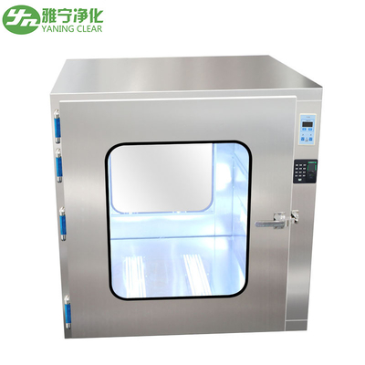Melalui / Pengiriman Air Shower Pass Box 304 Stainless Steel Dengan Fingerprint Unlock
