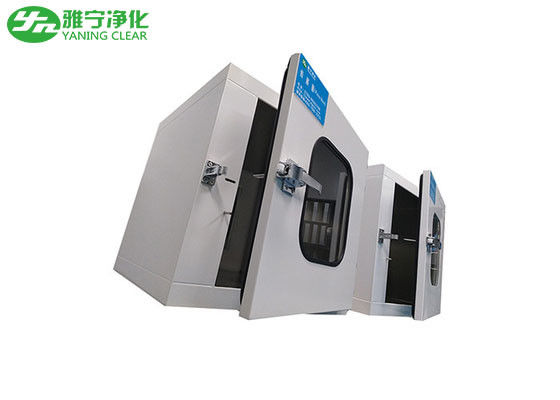 Mekanik Interlock Cleanroom Pass Box Powder Coated Cold Rolled Steel Material