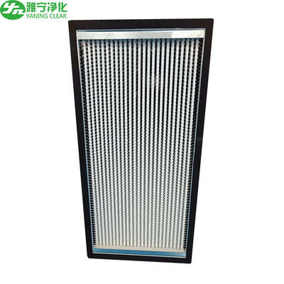 Rangka Baja Galvanis Filter Udara HEPA 1000m³ / jam Volume Udara Dengan Pemisah Aluminium Foil