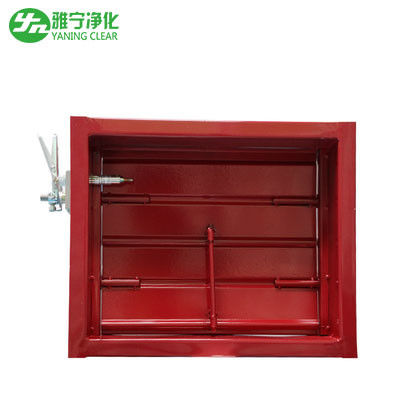 Sakelar Mekanik Kisi-Kisi Udara Kembali Aluminium Merah Dengan Peredam Blade Berlawanan yang Dapat Disesuaikan