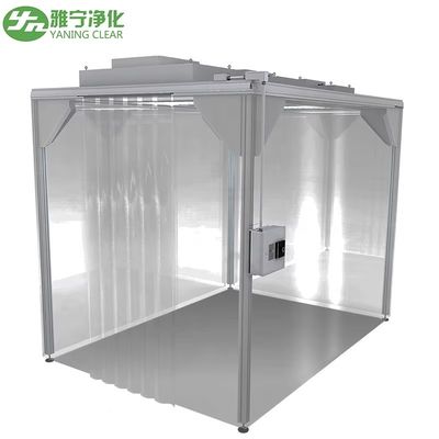 YANING GMP Modular Bebas debu Laminar Aliran Udara Soft Wall Portable Clean Booth Clean Room