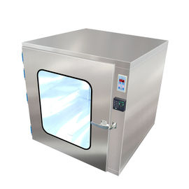 Melalui / Pengiriman Air Shower Pass Box 304 Stainless Steel Dengan Fingerprint Unlock