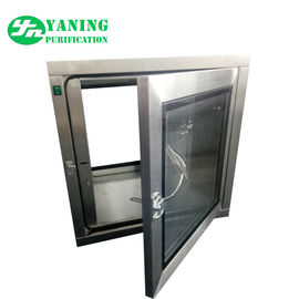 Mekanik Interlock Static Cleanroom Pass Box AC 220V/50HZ Kecepatan 0.2m-0.60m/s
