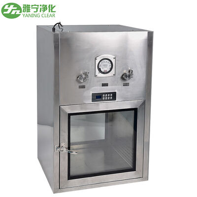 Kotak Lewat Ruang Bersih Stainless Steel SUS304/201 dengan Interlock Elektrik dan Dimensi yang Dapat Disesuaikan