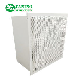 Powder Coating Steel HFU Clean Room Fan Filter Unit Dengan Air Damper Hepa Box
