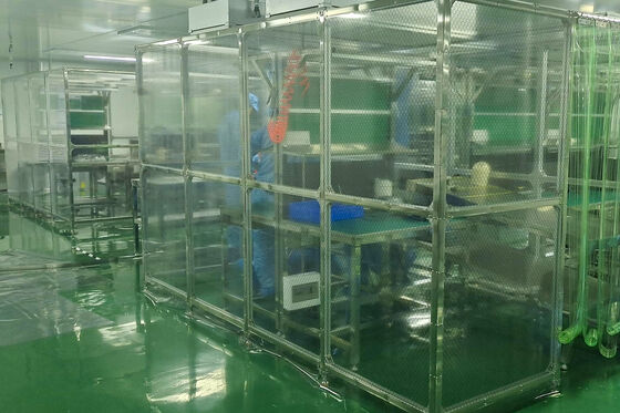 Noise rendah ≤ 60 dB Clean Booth dengan H14 HEPA Filter dan LED Purification Lighting untuk Laboratorium