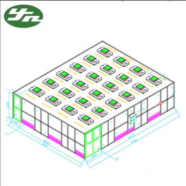 ISO 6 Clean Booth Room SS304 Bingkai Dinding Akrilik Efisiensi 99,999% Untuk Nutrisi Kanada