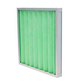 Jenis Kotak Lipat Filter Udara Pra Filter Efisien Rendah Dengan Bingkai Paduan Aluminium