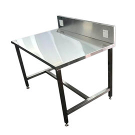 Soket Listrik Stainless Steel 1500 * 600 * 850 Mm Meja Kerja Tugas Berat
