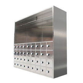 304 Stainless Steel Clean Room Shoes Kabinet Ganti Sepatu Ark 220V / 50Hz Untuk TCL