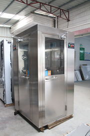 Pintu Belok Kanan Kiri Tipe L Cleanroom Air Shower Sensor Fotolistrik 25m/s