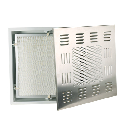 Gmp Sertifikasi 0, 3 Mikron Hepa Filter Terminal Box Untuk Farmasi