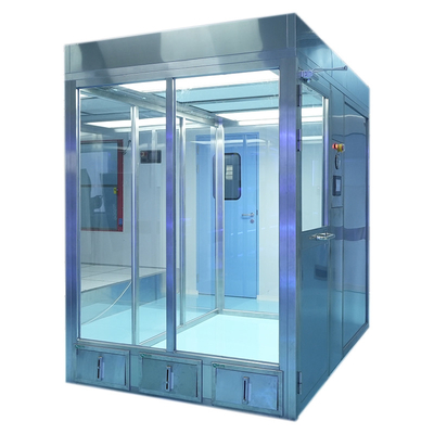 YANING Ruang Bersih Modular Clean Booth Stainless Steel Passthru Chamber Tekanan Negatif untuk Ruang Bersih